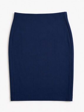 Savile Row Navy Pencil Skirt 10 Career Office Stretch Tailored Chic Minimalist